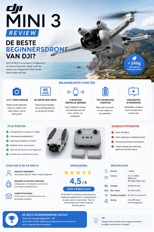 infographic dji mini 3