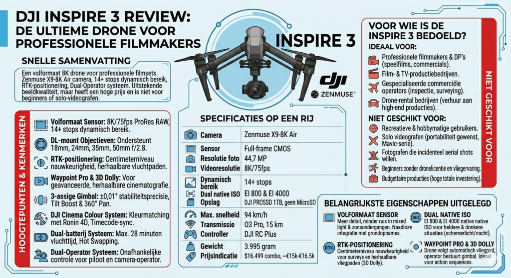 Infographic DJI inspire 3