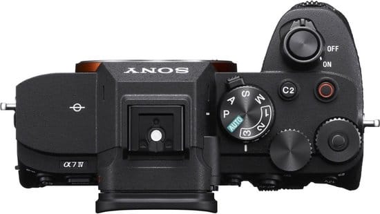 Sony Alpha 7 IV bovenaanzicht van het toestel