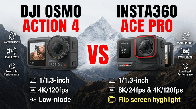 DJI Osmo Action 4 vs Insta360 Ace Pro